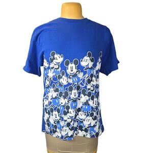 Disney Parks Hanes Mens Large Micky Mouse T-Shirt Graphic‎ Tee Vacation Retro